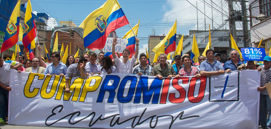 Compromiso Ecuador reclama en Esmeraldas el derecho a la Consulta Popular