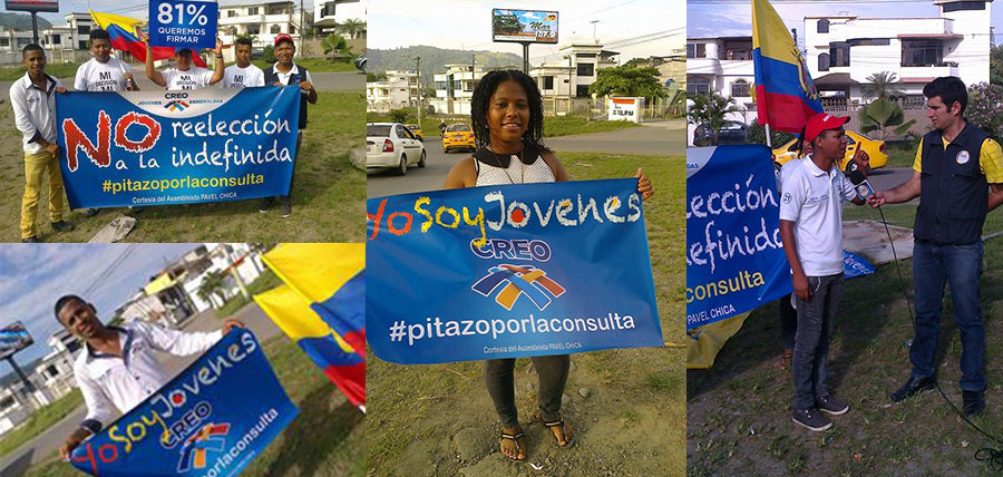Activismo de los Jóvenes CREO se siente en la Provincia de Esmeraldas con el #PitazoporlaConsulta