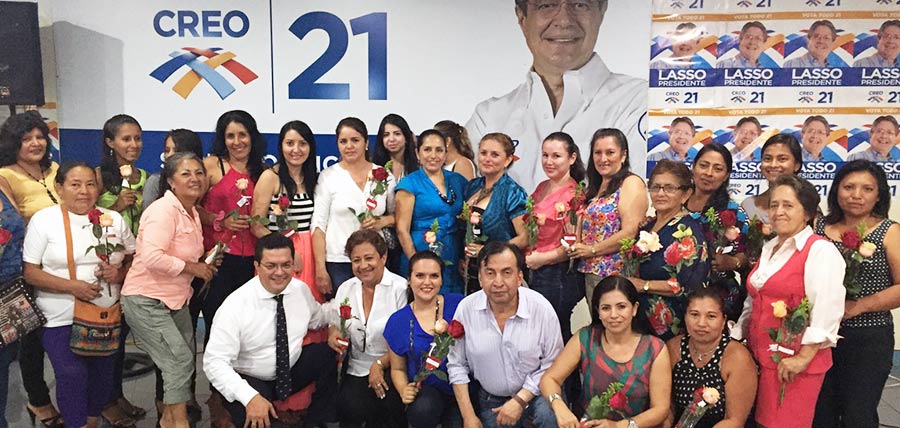 La directiva provincial en Santo Domingo de los Tsáchilas realizó un homenaje por el día Internacional de la Mujer.