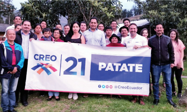 Desde Patate CREO posesiona a su nuevo equipo de trabajo para las elecciones seccionales